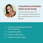 Remescar Self Tanning Face Drops 30ml - Glow Drops For Bronzing - Fake Tan Glowing Drops to Add To Moisturiser & Skin Care Routine - Facial Self-Tanning Enhancer - Bronzer Serum for Glowing Skin - British D'sire