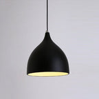 Restaurant Chandelier Simple Modern Single - head Dining Table Lamp Fashion Aisle Living Room Bar (Black) - British D'sire