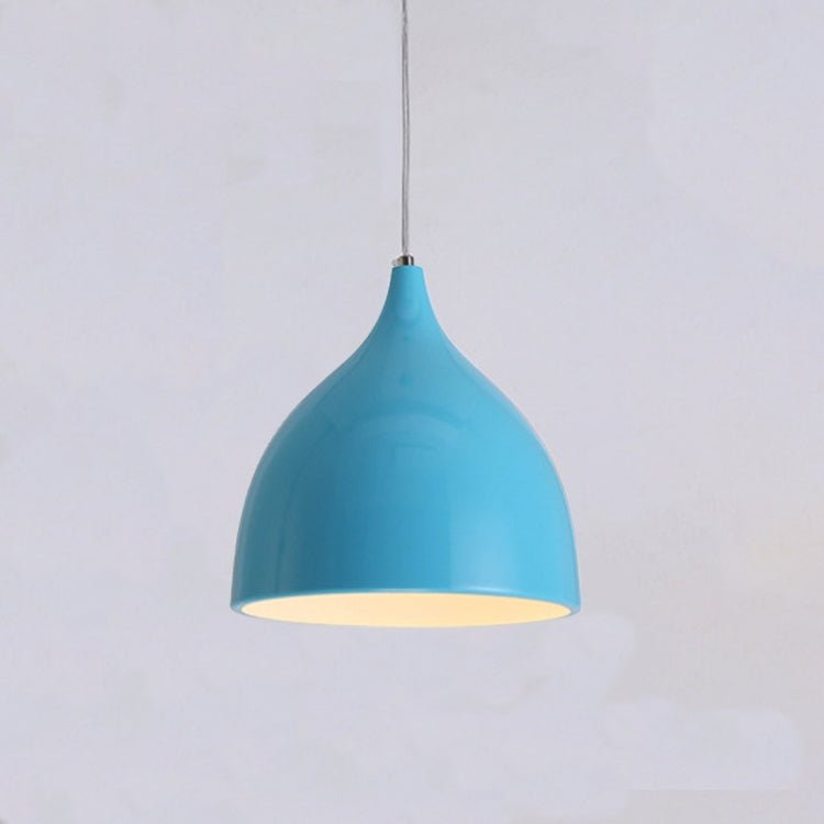 Restaurant Chandelier Simple Modern Single - head Dining Table Lamp Fashion Aisle Living Room Bar (Blue) - British D'sire Main image