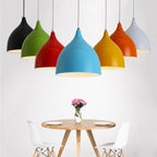 Restaurant Chandelier Simple Modern Single - head Dining Table Lamp Fashion Aisle Living Room Bar (Orange) - British D'sire