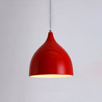 Restaurant Chandelier Simple Modern Single - head Dining Table Lamp Fashion Aisle Living Room Bar (Red) - British D'sire