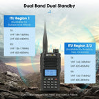 RETEVIS RA89 UV Dual - segment IP68 Waterproof Dual - guard Dual - standby Walkie Talkie(US Frequency 144 - 148/420 - 450MHz) - British D'sire