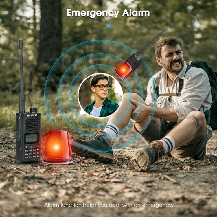 RETEVIS RA89 UV Dual - segment IP68 Waterproof Dual - guard Dual - standby Walkie Talkie(US Frequency 144 - 148/420 - 450MHz) - British D'sire