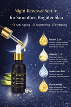 Retinol Serum Anti Age Vitamin C Hyaluronic Acid Serum Retinol Serum Cream Anti Wrinkle - Ammuri Pro - Retinol 2.5% Face Serum - British D'sire