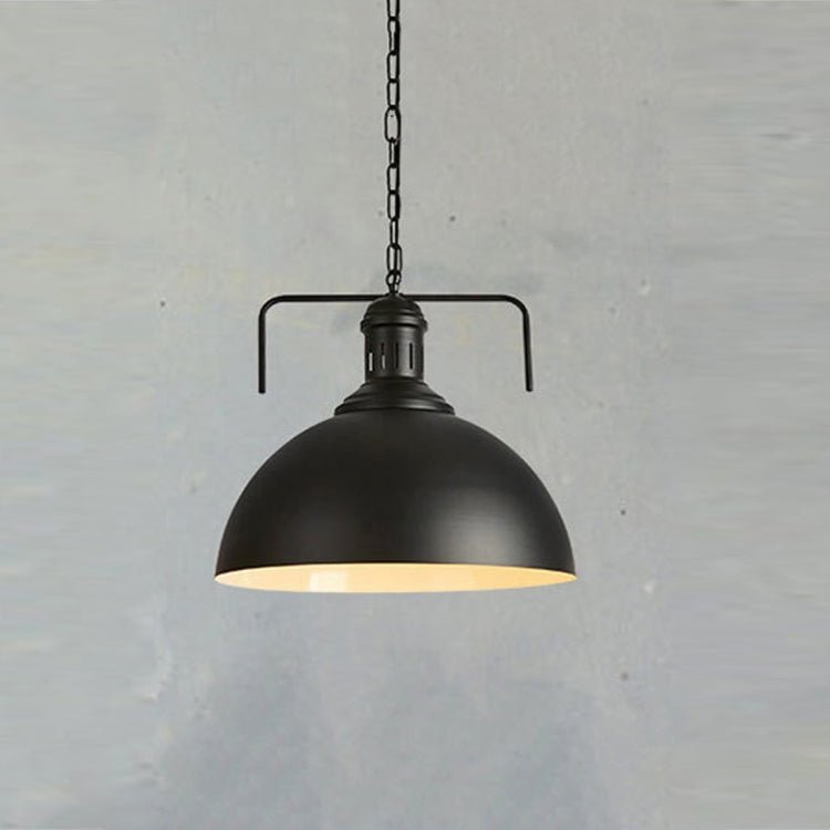 Retro Industrial Pendant Light Creative Single Head Iron Art Hanging Lamp E27 Bulb Perfect for Kitchen Dining Room Bedroom Living Room (Color:Black Size: + Warm White) Secondary image