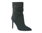 Rhinestone High Stiletto Heel Ankle Boots - Boots - British D'sire