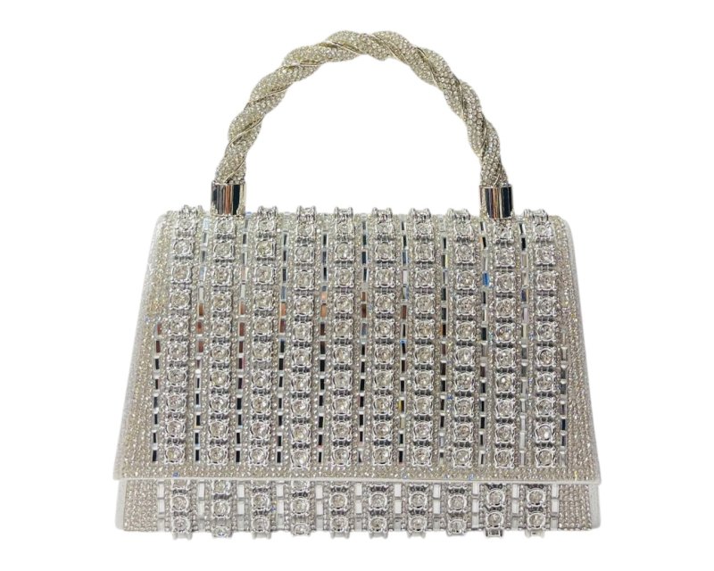 Rhinestone Sparkling Crystal Clutch Bag - Bags - British D'sire