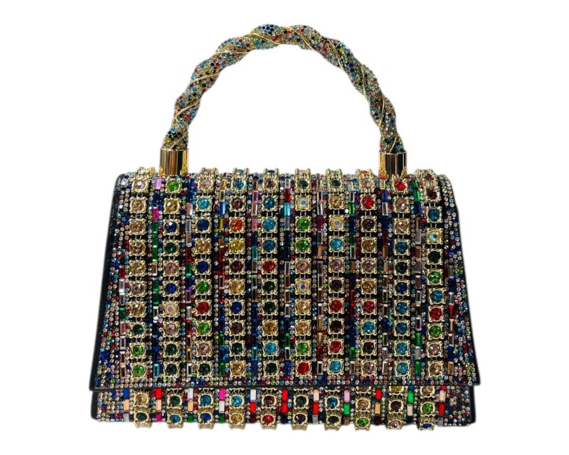 Rhinestone Sparkling Crystal Clutch Bag - Bags - British D'sire
