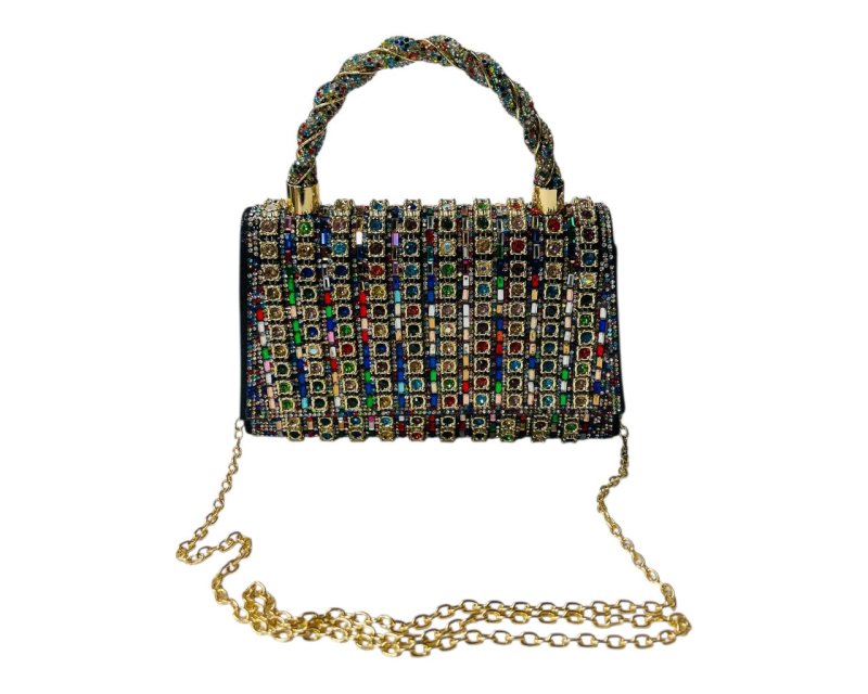 Rhinestone Sparkling Crystal Clutch Bag - Bags - British D'sire