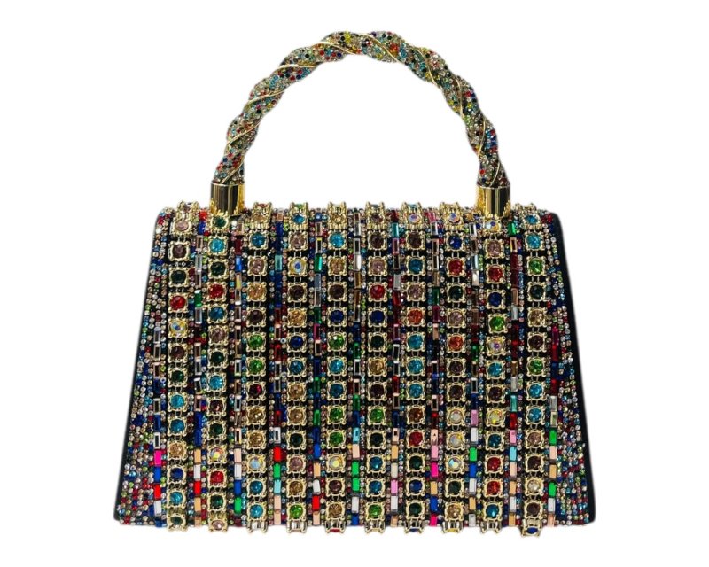 Rhinestone Sparkling Crystal Clutch Bag - Bags - British D'sire
