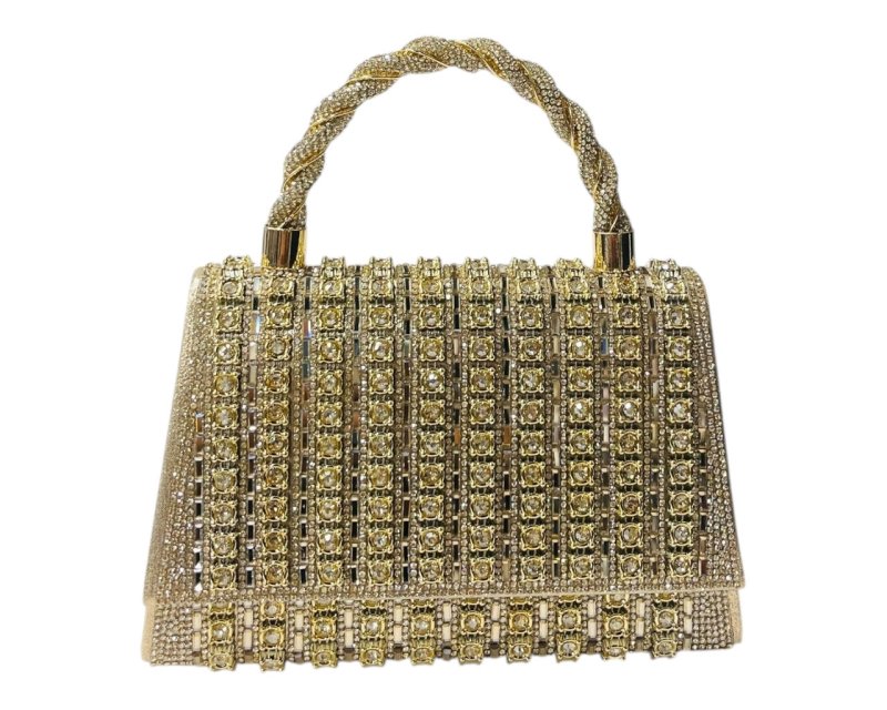 Rhinestone Sparkling Crystal Clutch Bag - Bags - British D'sire