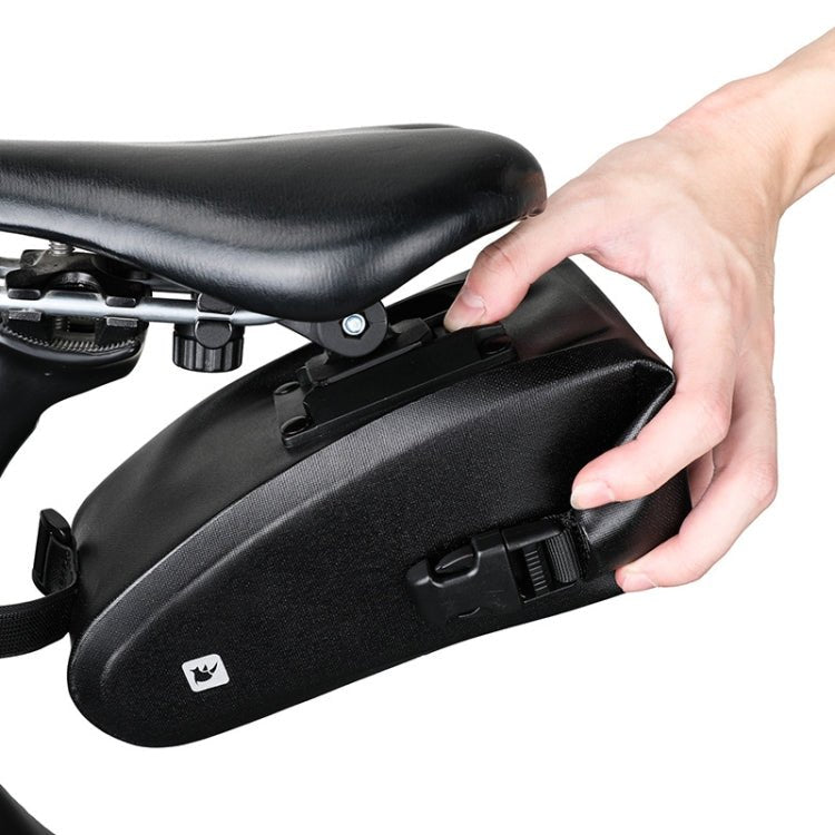 Rhinowalk X20516 1.2L Three-dimensional Tool-free Installation Waterproof Bicycle Tail Bag(Black) - British D'sire