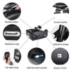 Rhinowalk X20516 1.2L Three-dimensional Tool-free Installation Waterproof Bicycle Tail Bag(Black) - British D'sire