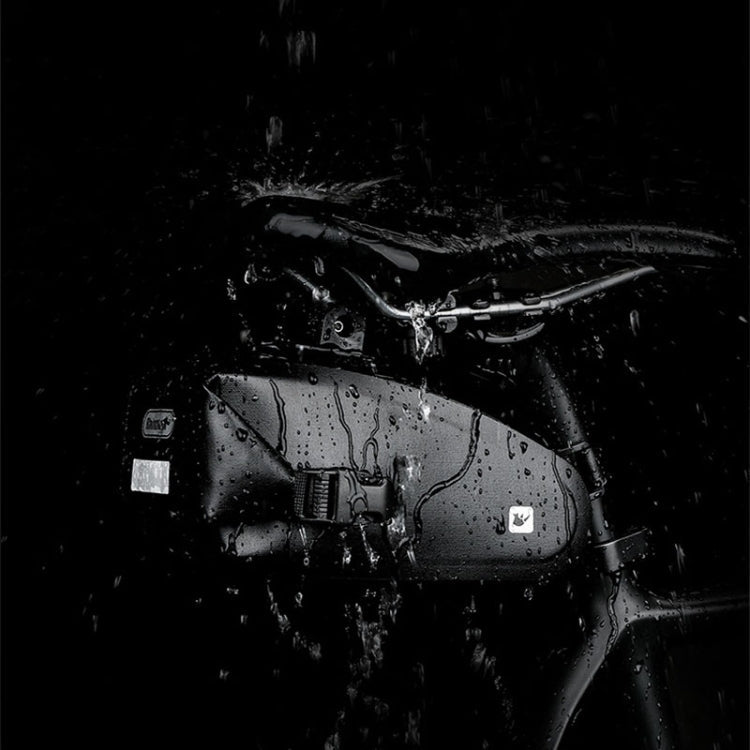 Rhinowalk X20516 1.2L Three-dimensional Tool-free Installation Waterproof Bicycle Tail Bag(Black) - British D'sire