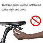 Rhinowalk X20516 1.2L Three-dimensional Tool-free Installation Waterproof Bicycle Tail Bag(Black) - British D'sire
