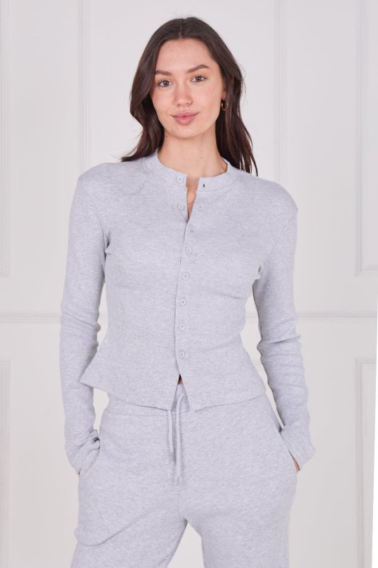 Ribbed Button - Up Co - Ord Set - co ord set - British D'sire