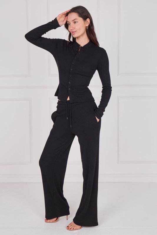 Ribbed Button - Up Co - Ord Set - co ord set - British D'sire