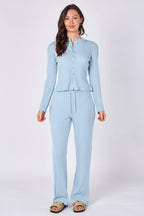Ribbed Button - Up Co - Ord Set - co ord set - British D'sire
