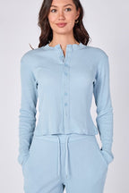 Ribbed Button - Up Co - Ord Set - co ord set - British D'sire