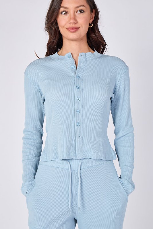 Ribbed Button - Up Co - Ord Set - co ord set - British D'sire