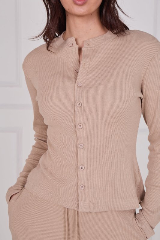 Ribbed Button - Up Co - Ord Set - co ord set - British D'sire