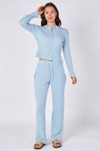 Ribbed Button - Up Co - Ord Set - co ord set - British D'sire