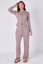 Ribbed Button - Up Co - Ord Set - co ord set - British D'sire