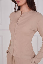 Ribbed Button - Up Co - Ord Set - co ord set - British D'sire