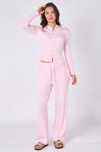 Ribbed Button - Up Co - Ord Set - co ord set - British D'sire