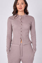 Ribbed Button - Up Co - Ord Set - co ord set - British D'sire