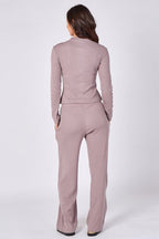 Ribbed Button - Up Co - Ord Set - co ord set - British D'sire