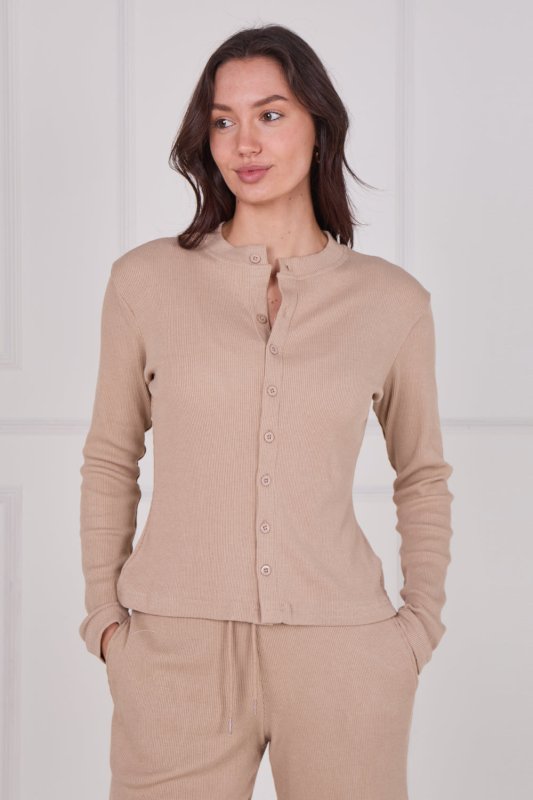 Ribbed Button - Up Co - Ord Set - co ord set - British D'sire