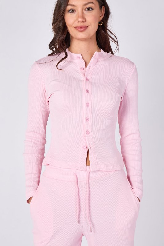 Ribbed Button - Up Co - Ord Set - co ord set - British D'sire