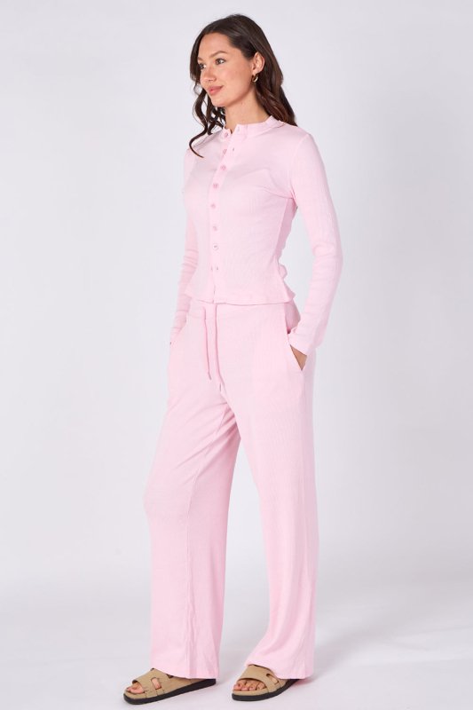 Ribbed Button - Up Co - Ord Set - co ord set - British D'sire