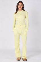 Ribbed Button - Up Co - Ord Set - co ord set - British D'sire