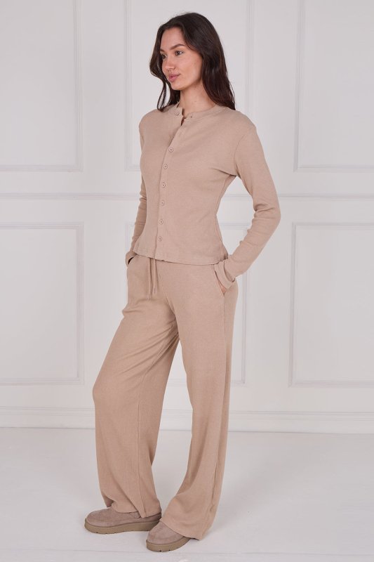 Ribbed Button - Up Co - Ord Set - co ord set - British D'sire