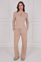 Ribbed Button - Up Co - Ord Set - co ord set - British D'sire