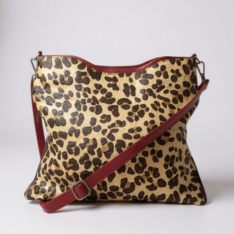 Riche - Leopard/Red - Handbag - British D'sire Main image