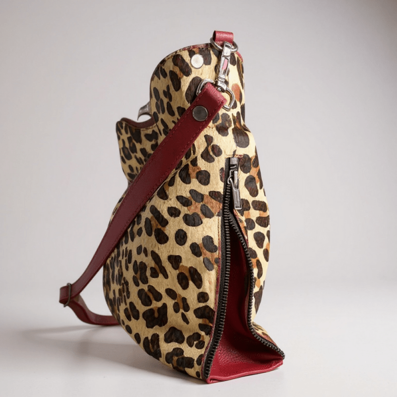 Riche - Leopard/Red - Handbag - British D'sire