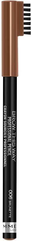 Rimmel London, Brow This Way Eyebrow Pencil, Brunette - Eyebrow Pencil - British D'sire Main image