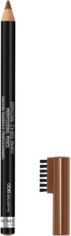 Rimmel London, Brow This Way Eyebrow Pencil, Brunette - Eyebrow Pencil - British D'sire