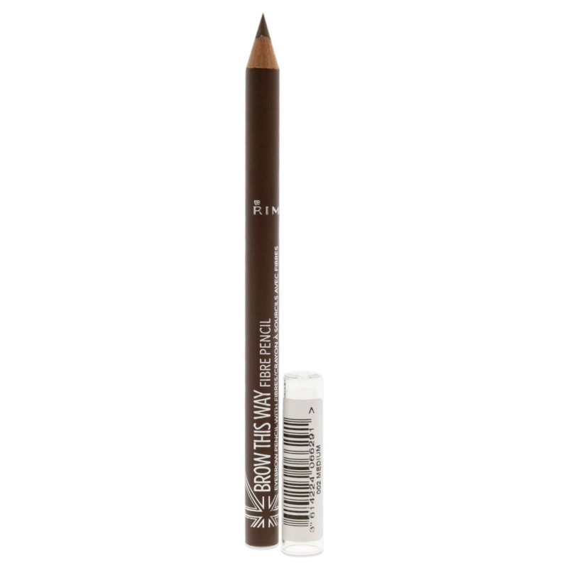 Rimmel London - Brow This Way Fiber Pencil - 022 Medium for Women - 0.038 oz Eyebrow Pencil - Eyebrow Pencil - British D'sire