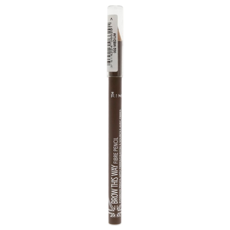 Rimmel London - Brow This Way Fiber Pencil - 022 Medium for Women - 0.038 oz Eyebrow Pencil - Eyebrow Pencil - British D'sire