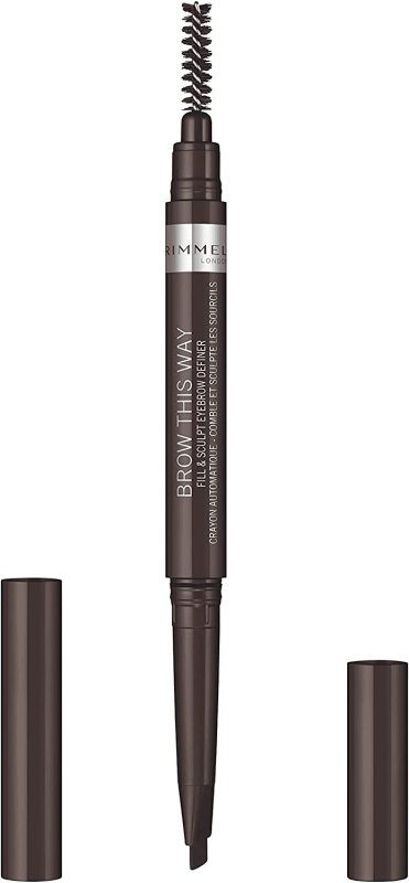 Rimmel London Brow This Way Fill & Sculpt Eyebrow Definer - Dark Brown - Eyebrow Enhancers - British D'sire
