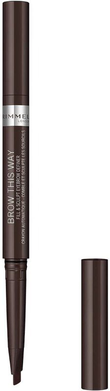 Rimmel London Brow This Way Fill & Sculpt Eyebrow Definer -Dark Brown - Eyebrow Enhancers - British D'sire