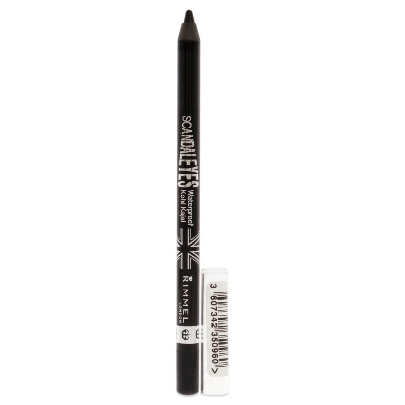 Rimmel London - Scandaleyes Waterproof Kohl Kajal Eyeliner - 001 Black for Women - 0.04 oz Eyeliner - Eyeliner - British D'sire