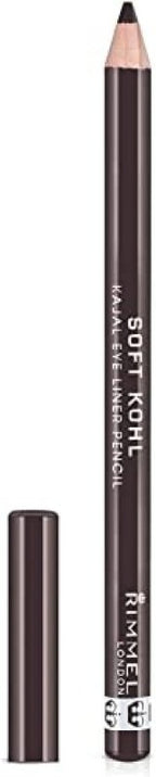 Rimmel Soft Kohl Kajal Professional Eyeliner Pencil, Sable Brown, 1.2g - Eyeliner - British D'sire
