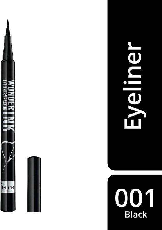 Rimmel Wonder'Ink Liquid Eyeliner, Black 1.2 ml - Liquid Eyeliner - British D'sire