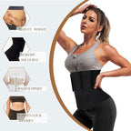 Rivolli APOMOONS 4M Women's Waist Trainer Sauna Belt – Tummy Wrap Shaper & Sweat Corset | Slimming Lumbar Support Belt for Fitness, Workout & Posture Correction | Lightweight, Durable & Adjustable Black Belt - Waist Trainer Sauna Belt - British D'sire