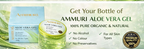 Ammuri Pure Aloe Vera Gel Natural Moisturizer Skin Psoriasis Treatment